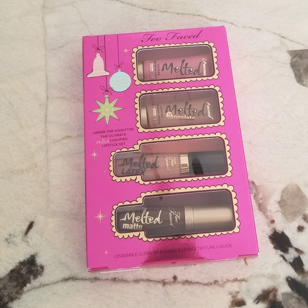 Too Faced lip gloss set of 4 brand new make up